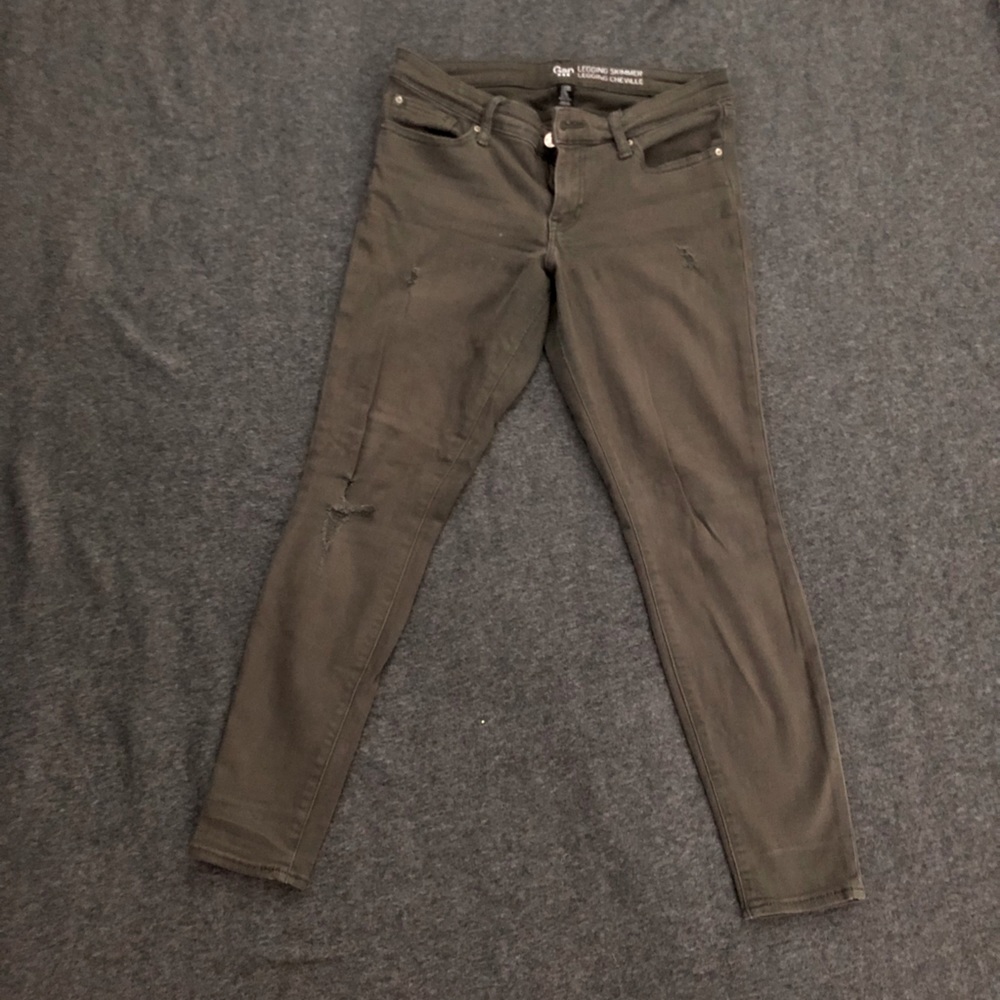 GAP Skinner Legging Cheville Olive Green